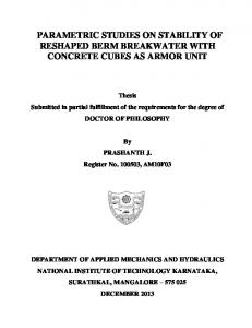 hydraulic performance of tandem breakwater with ...