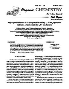 hydrazine hydrate - Trade Science Inc