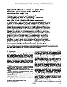 Hydroclimatic influences on seasonal and spatial ... - AGU Publications
