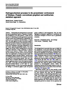 Hydrogeochemical processes in the groundwater environment of ...