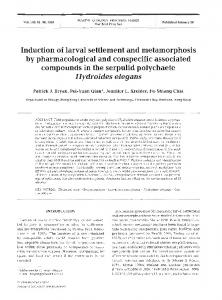 Hydroides elegans - Inter Research