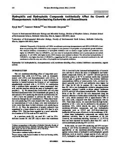 Hydrophilic and Hydrophobic Compounds