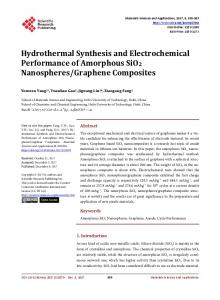 Hydrothermal Synthesis and Electrochemical Performance of