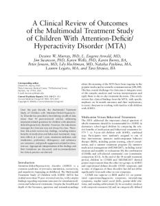 Hyperactivity Disorder (MTA) - Springer Link