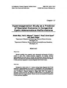 Hyperoxygenation Study as a Predictor of Neonatal