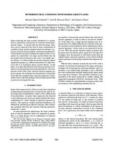 hyperspectral unmixing with sparse group lasso - UMBC