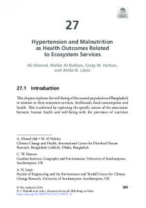 Hypertension and Malnutrition as Health Outcomes ... - ePrints Soton