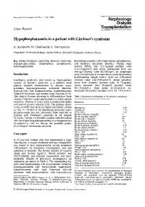 Hypophosphataemia in a patient with Gitelman's syndrome