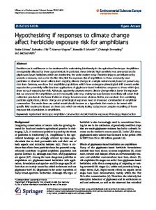 Hypothesizing if responses to climate change affect ... - Springer Link