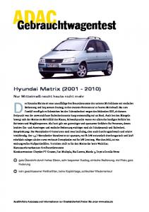 Hyundai Matrix (2001 - 2010) - ADAC