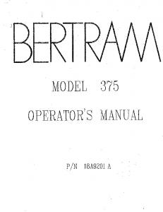 i OPERATORS MANUAL _