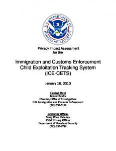 ICE-CETS - Homeland Security