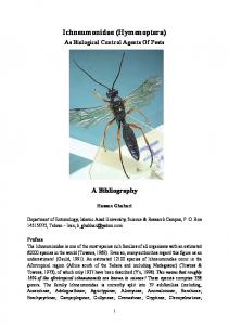 Ichneumonidae (Hymenoptera) | ResearchGate