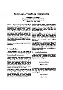 IconicLisp: A Visual Lisp Programming - Home Pages of All Faculty ...