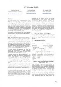 ICT Adoption Models - CiteSeerX