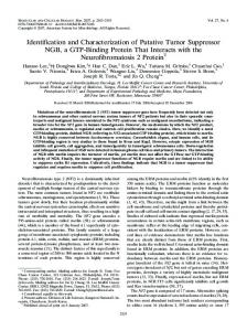 Identification and Characterization of Putative Tumor Suppressor NGB ...