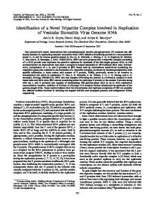 Identification of a Novel Tripartite Complex ... - Journal of Virology