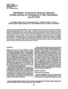 Identification of Duchenne Muscular Dystrophy ...