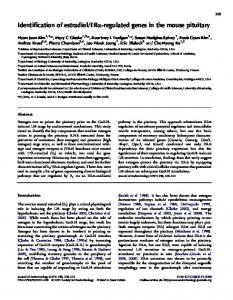 Identification of estradiol/ERa-regulated genes in the mouse pituitary