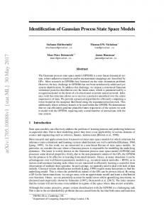 Identification of Gaussian Process State Space Models