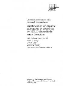 Identification of organic