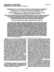 Identification of Potential Virulence ... - Infection and Immunity