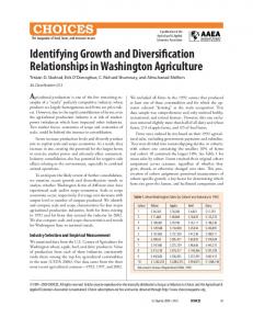 Identifying Growth and Diversification Relationships in ... - Farmdoc