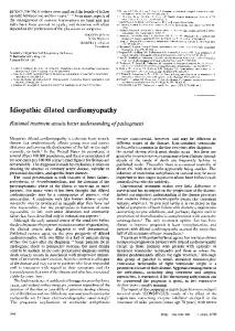 Idiopathic dilated cardiomyopathy