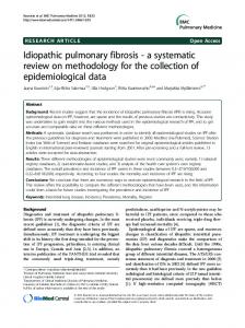 Idiopathic pulmonary fibrosis - BMC Pulmonary Medicine - BioMed ...