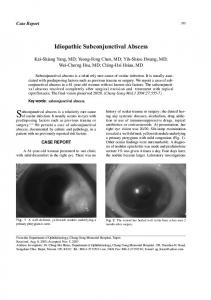 Idiopathic Subconjunctival Abscess