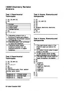 IGCSE Chemistry Revision Answers.pdf - Hodder Plus Home