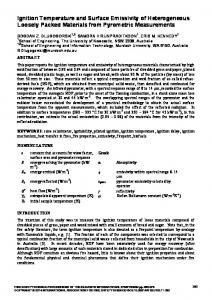 Ignition Temperature and Surface Emissivity of ... - IAFSS