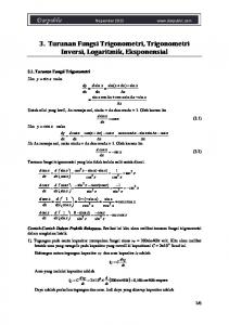 II-3 Turunan Fungsi Trigonometri, Logaritmik ... - WordPress.com