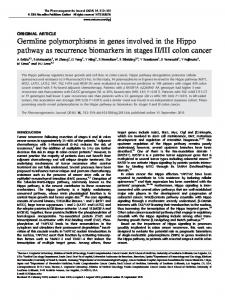 III colon cancer - Nature