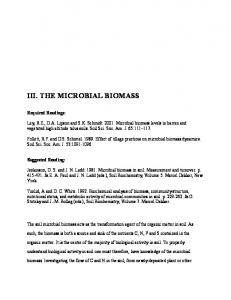 iii. the microbial biomass