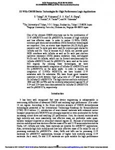 III-V/Ge CMOS Device Technologies for High Performance Logic ...