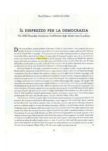 IL DISPREZZO PER LA DEMOCRAZIA - Centro studi Piero Gobetti