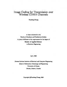 Image Coding for Transmission over Wireless CDMA Channels