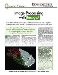 Image Processing with ImageJ - ImageScience.Org