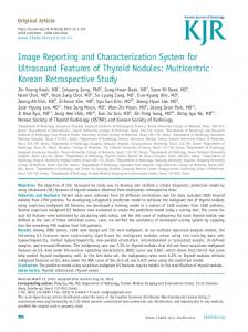 Image Reporting and Characterization System ... - KoreaMed Synapse