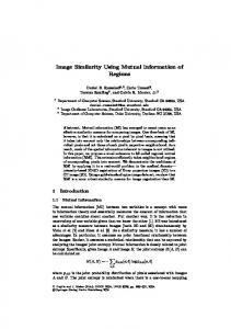 Image Similarity Using Mutual Information of Regions