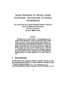 Image Warping by Radial Basis Functions: Application to ... - CiteSeerX