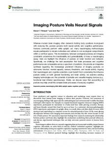 Imaging Posture Veils Neural Signals