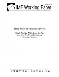 IMF Working Paper - SSRN papers