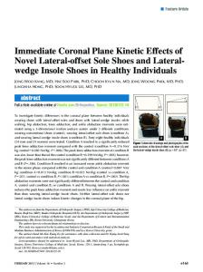 Immediate Coronal Plane Kinetic Effects of Novel ... - Semantic Scholar