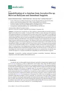 Immobilization of - MDPI