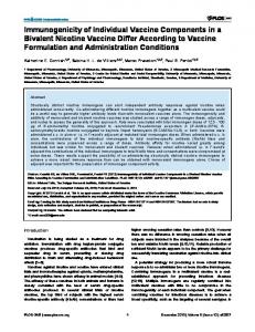 Immunogenicity of Individual Vaccine Components ... - Semantic Scholar