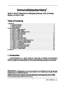 Immunohistochemistry - WormBook