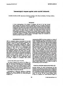 Immunological weapons against acute myeloid ... - Wiley Online Library