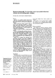 Immunoscintigraphy for detecting acute myocardial infarction without ...